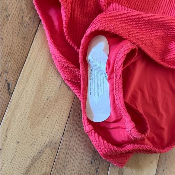 Aerie | Ruby Red Grapefruit | ribbed one piece swim suit | NWT | size L - Picture 4 of 6